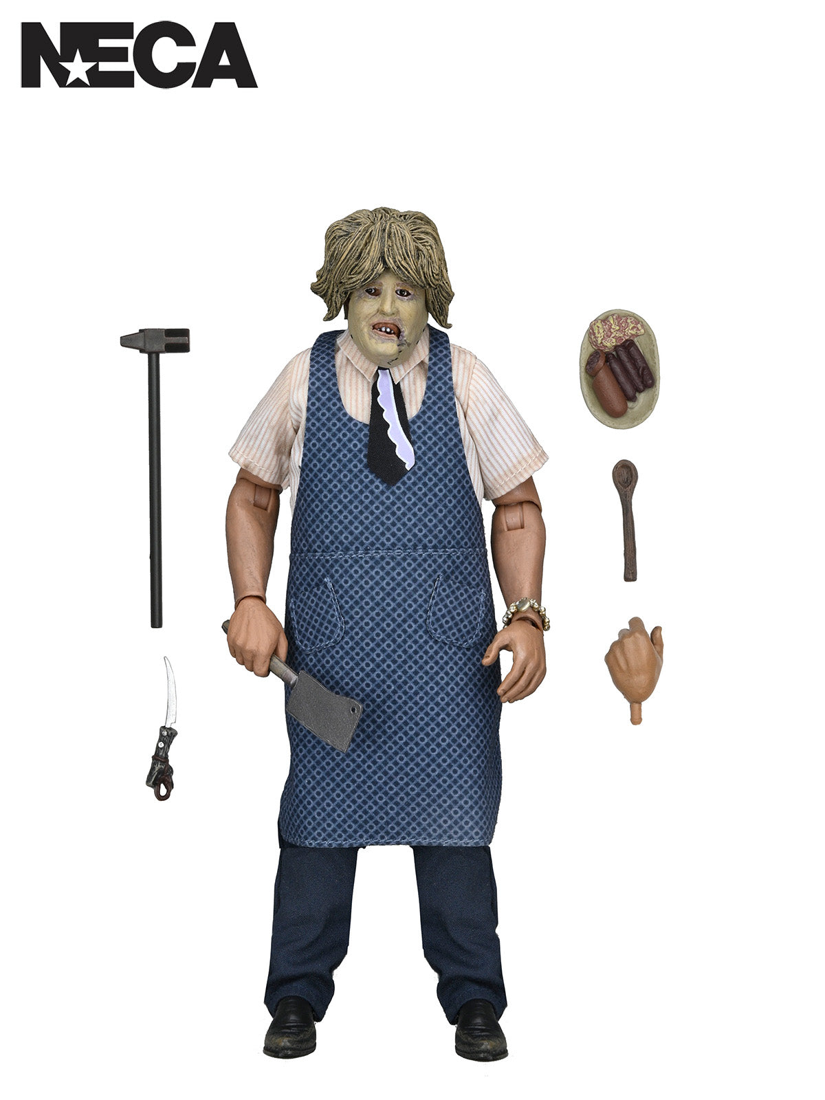 The Texas Chainsaw Massacre - Leatherface With Old Lady Mask 8" Window Box Clothed NECA Figure