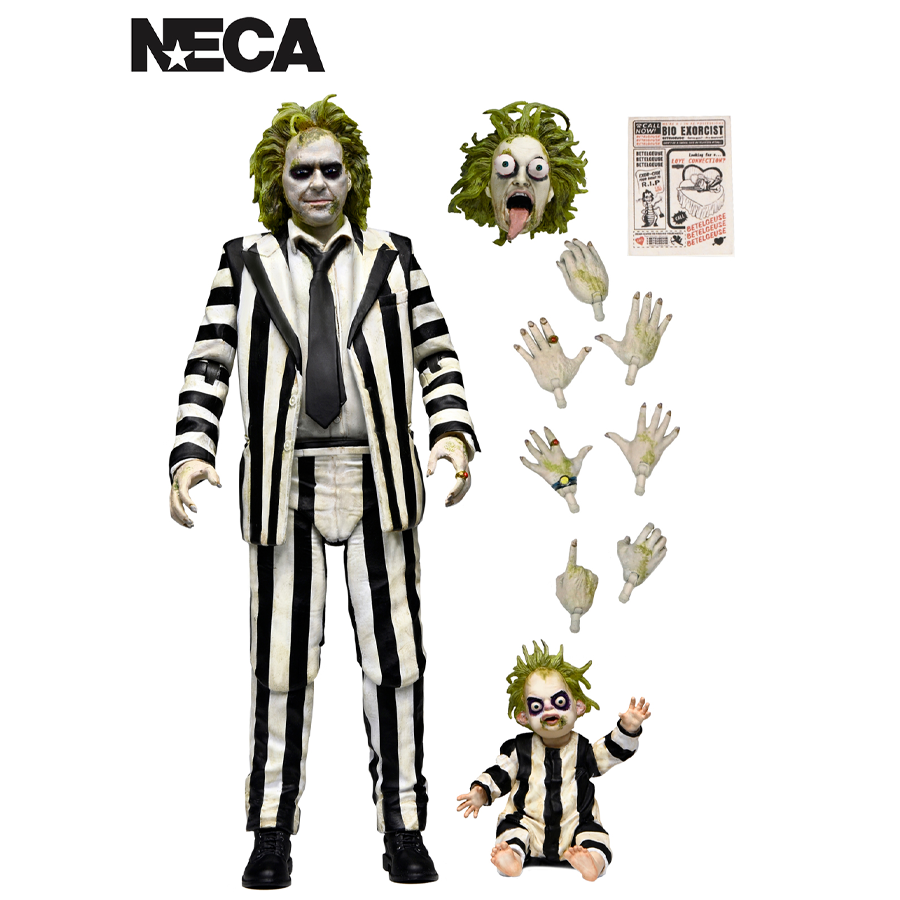 Beetlejuice - Beetlejuice Beeltjuice Ultimate Striped Suit 7" NECA Figure
