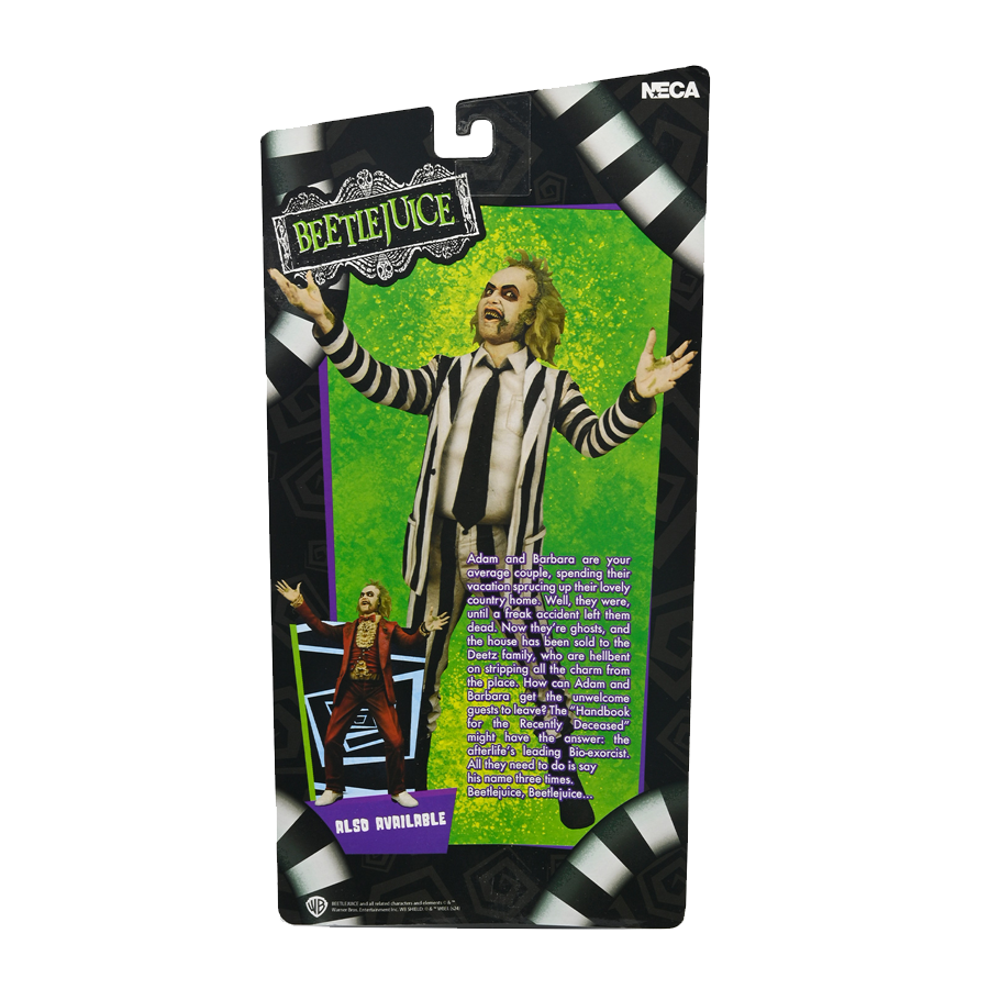 Beetlejuice - Beetlejuice Black & White Striped Suit 7" NECA Figure