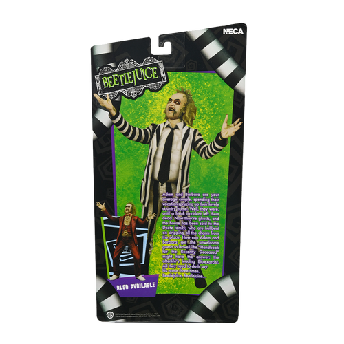 Beetlejuice - Beetlejuice Black & White Striped Suit 7" NECA Figure