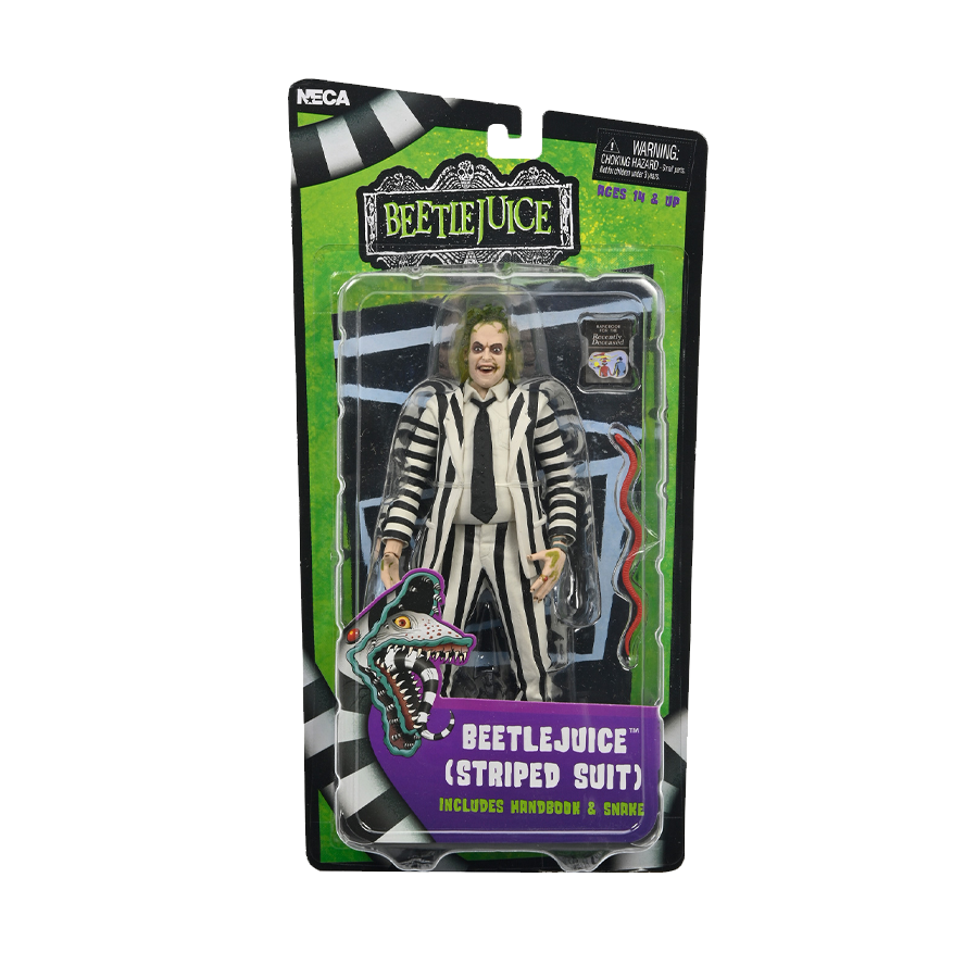 Beetlejuice - Beetlejuice Black & White Striped Suit 7" NECA Figure